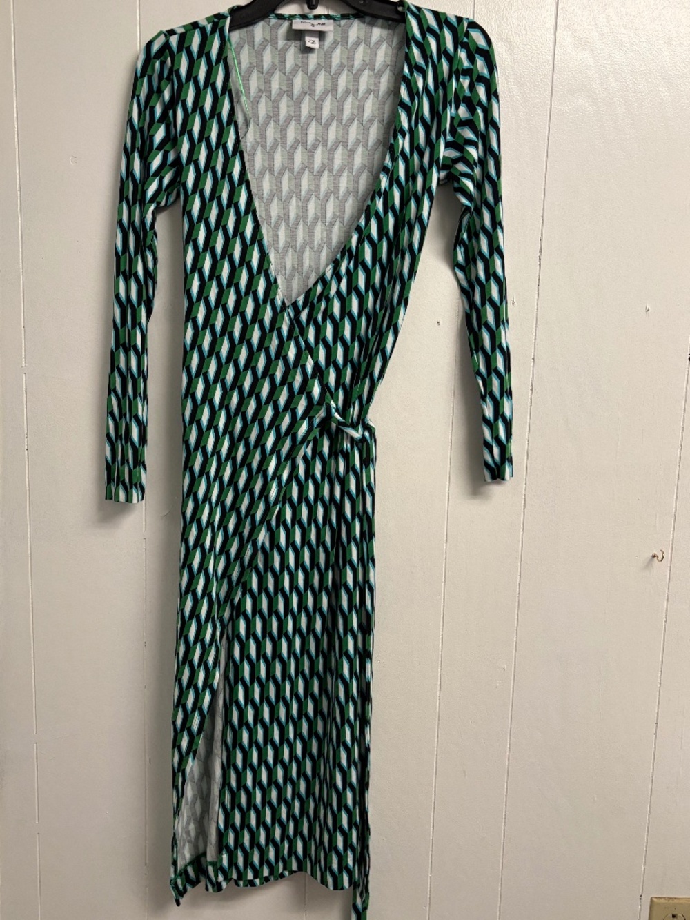 Diane Von Furstenberg Long Sleeve Wrap Dress